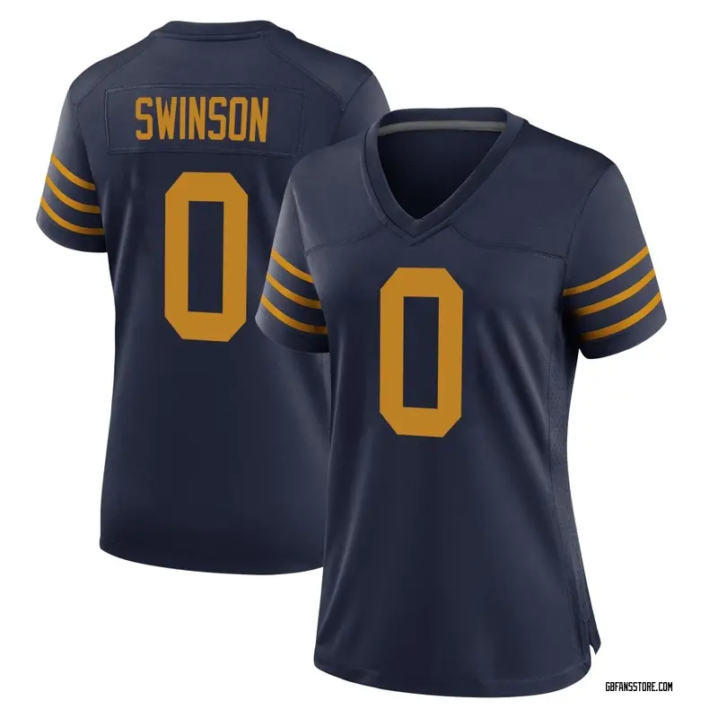 Women's Navy Game Messiah Swinson Green Bay The 1923 Classic Jersey